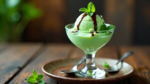 Wilde Minze-Eis