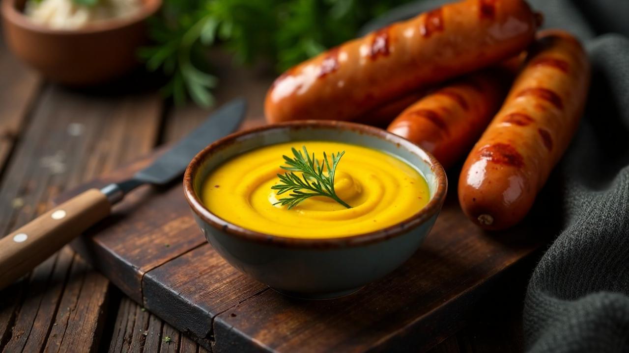 W rzige Senfsauce F r Frankfurter CreaTable Rezept F r Anf nger Und 