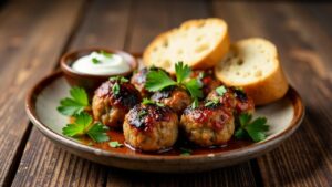İnegöl Köfte – Gegrillte Fleischklößchen mit Brot